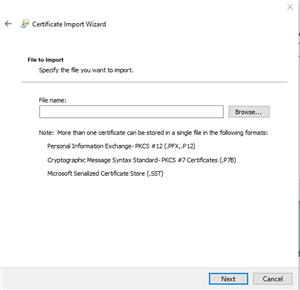 Certificate Install
